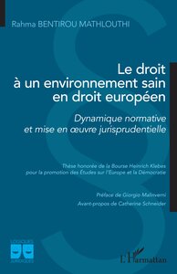 Picture of Le droit à un environnement sain en droit européen