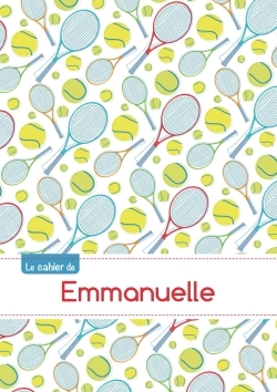 Image de Le cahier d'Emmanuelle - Blanc, 96p, A5 - Tennis