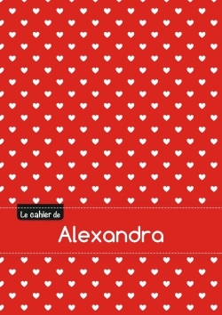 Picture of Le cahier d'Alexandra - Petits carreaux, 96p, A5 - Petits c urs