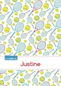 Picture of Le cahier de Justine - Blanc, 96p, A5 - Tennis