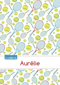 Picture of Le cahier d'Aurélie - Petits carreaux, 96p, A5 - Tennis