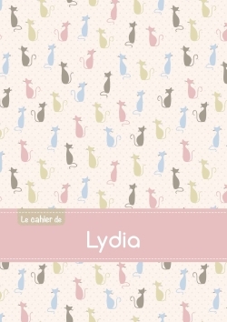 Picture of CAHIER LYDIA SEYES,96P,A5 CHATS