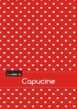 Picture of Le cahier de Capucine - Blanc, 96p, A5 - Petits c urs