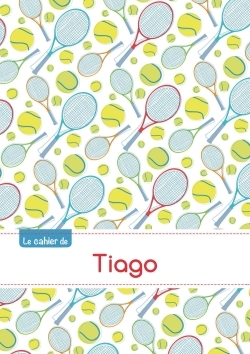 Image de CAHIER TIAGO PTSCX,96P,A5 TENNIS