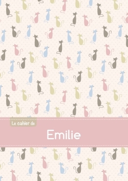 Picture of Le cahier d'Emilie - Blanc, 96p, A5 - Chats