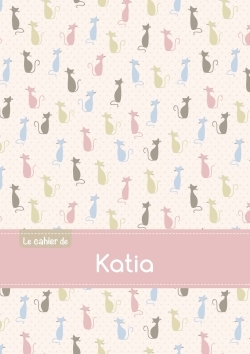 Image de Le cahier de Katia - Blanc, 96p, A5 - Chats
