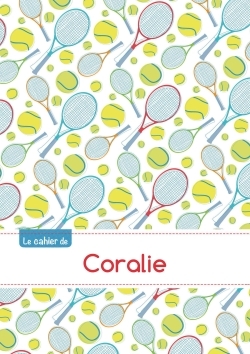 Image de Le cahier de Coralie - Blanc, 96p, A5 - Tennis
