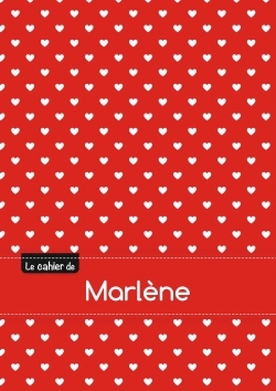 Picture of CAHIER MARLENE BLANC,96P,A5 PETITSCoeURS