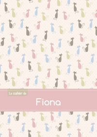 Picture of Le cahier de Fiona - Petits carreaux, 96p, A5 - Chats