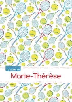 Image de CAHIER MARIE THERESE BLANC,96P,A5 TENNIS
