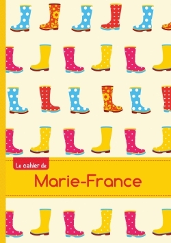 Picture of CAHIER MARIE FRANCE BLANC,96P,A5 BOTTESDEPLUIE