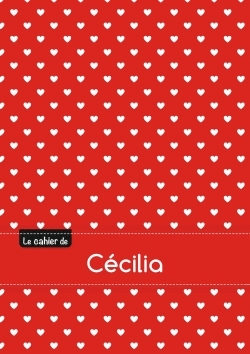 Picture of Le cahier de Cécilia - Petits carreaux, 96p, A5 - Petits c urs