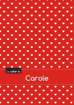 Picture of Le cahier de Carole - Petits carreaux, 96p, A5 - Petits c urs