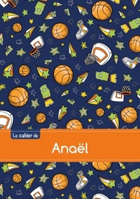Picture of Le cahier d'Anaël - Petits carreaux, 96p, A5 - Basketball