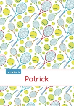 Image de CAHIER PATRICK BLANC,96P,A5 TENNIS