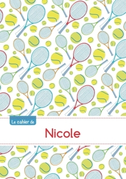 Image de CAHIER NICOLE SEYES,96P,A5 TENNIS