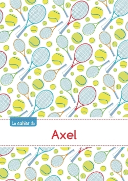 Picture of Le cahier d'Axel - Petits carreaux, 96p, A5 - Tennis