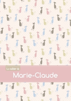 Picture of CAHIER MARIE CLAUDE PTSCX,96P,A5 CHATS