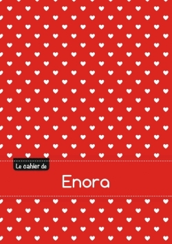 Picture of Le cahier d'Enora - Petits carreaux, 96p, A5 - Petits c urs
