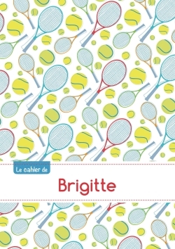 Picture of Le cahier de Brigitte - Petits carreaux, 96p, A5 - Tennis