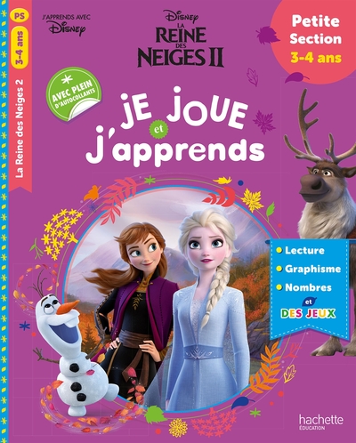 Image de Disney - La Reine des Neiges 2 - Je joue et j'apprends - Petite Section (3-4 ans)