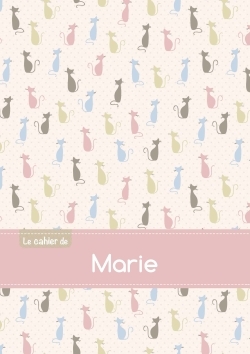 Picture of CAHIER MARIE SEYES,96P,A5 CHATS