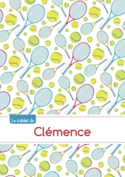 Image de Le cahier de Clémence - Petits carreaux, 96p, A5 - Tennis