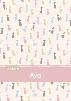 Picture of Le cahier d'Aya - Petits carreaux, 96p, A5 - Chats