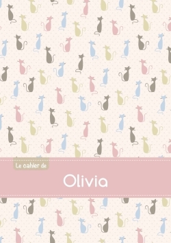 Picture of CAHIER OLIVIA PTSCX,96P,A5 CHATS