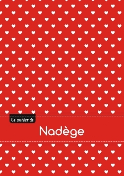 Picture of CAHIER NADEGE BLANC,96P,A5 PETITSCoeURS