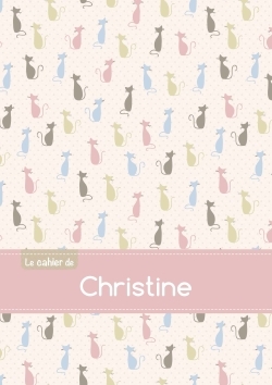 Image de Le cahier de Christine - Petits carreaux, 96p, A5 - Chats