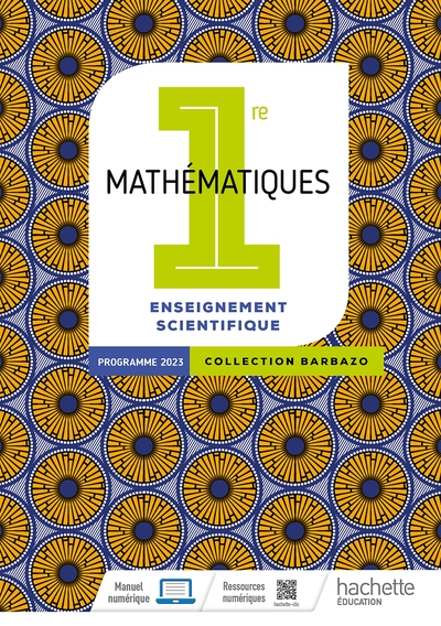Picture of Barbazo - Mathématiques Enseignement Scientifique 1re - Livre élève - Ed. 2023