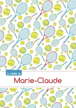 Image de CAHIER MARIE CLAUDE BLANC,96P,A5 TENNIS