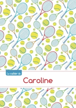 Picture of Le cahier de Caroline - Petits carreaux, 96p, A5 - Tennis