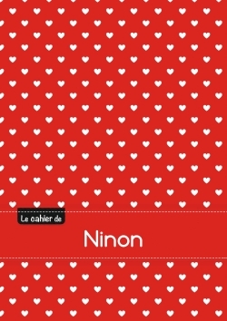 Picture of CAHIER NINON BLANC,96P,A5 PETITSCoeURS