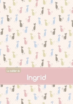 Image de Le cahier d'Ingrid - Blanc, 96p, A5 - Chats