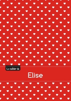 Picture of Le cahier d'Elise - Petits carreaux, 96p, A5 - Petits c urs