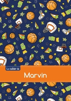 Picture of CAHIER MARVIN PTSCX,96P,A5 BASKETBALL