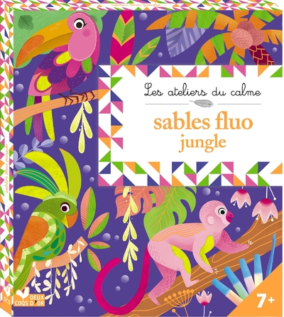 Picture of Tableaux sables fluo jungle - boîte avec accessoires