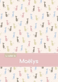 Picture of CAHIER MAELYS SEYES,96P,A5 CHATS