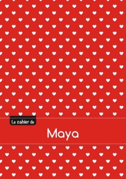 Picture of CAHIER MAYA BLANC,96P,A5 PETITSCoeURS