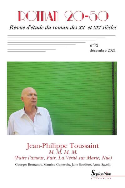 Image de Jean-Philippe Toussaint, M.M.M.M. (Faire l'amour, Fuir, La Vérité sur Marie, Nue)