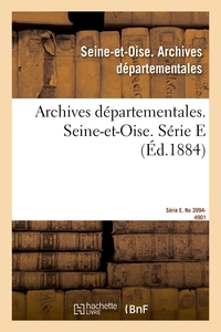 Image de Inventaire sommaire des archives départementales antérieures à 1790. Seine-et-Oise