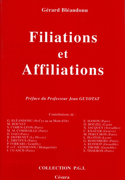 Picture of FILIATIONS ET AFFILIATIONS