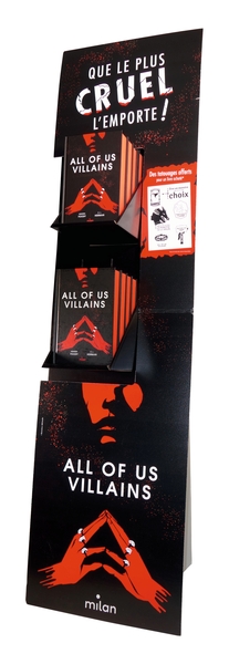 Image de PLV sol 8 ex. All of us villains + prime tatouages + 20 marque-pages MIL 2023