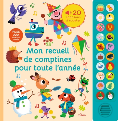 Image de Mon grand livre sonore - Mon recueil de comptines pour toute l'année - Dès 1 an