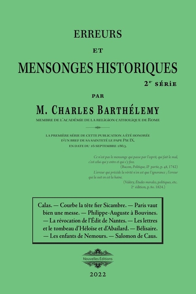 Picture of Erreurs et mensonges historiques 2