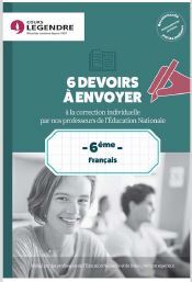 Picture of 6ème Français 6 devoirs à envoyer