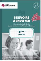 Picture of 5ème Français 6 devoirs à envoyer