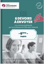 Picture of 6ème Anglais 6 devoirs à envoyer
